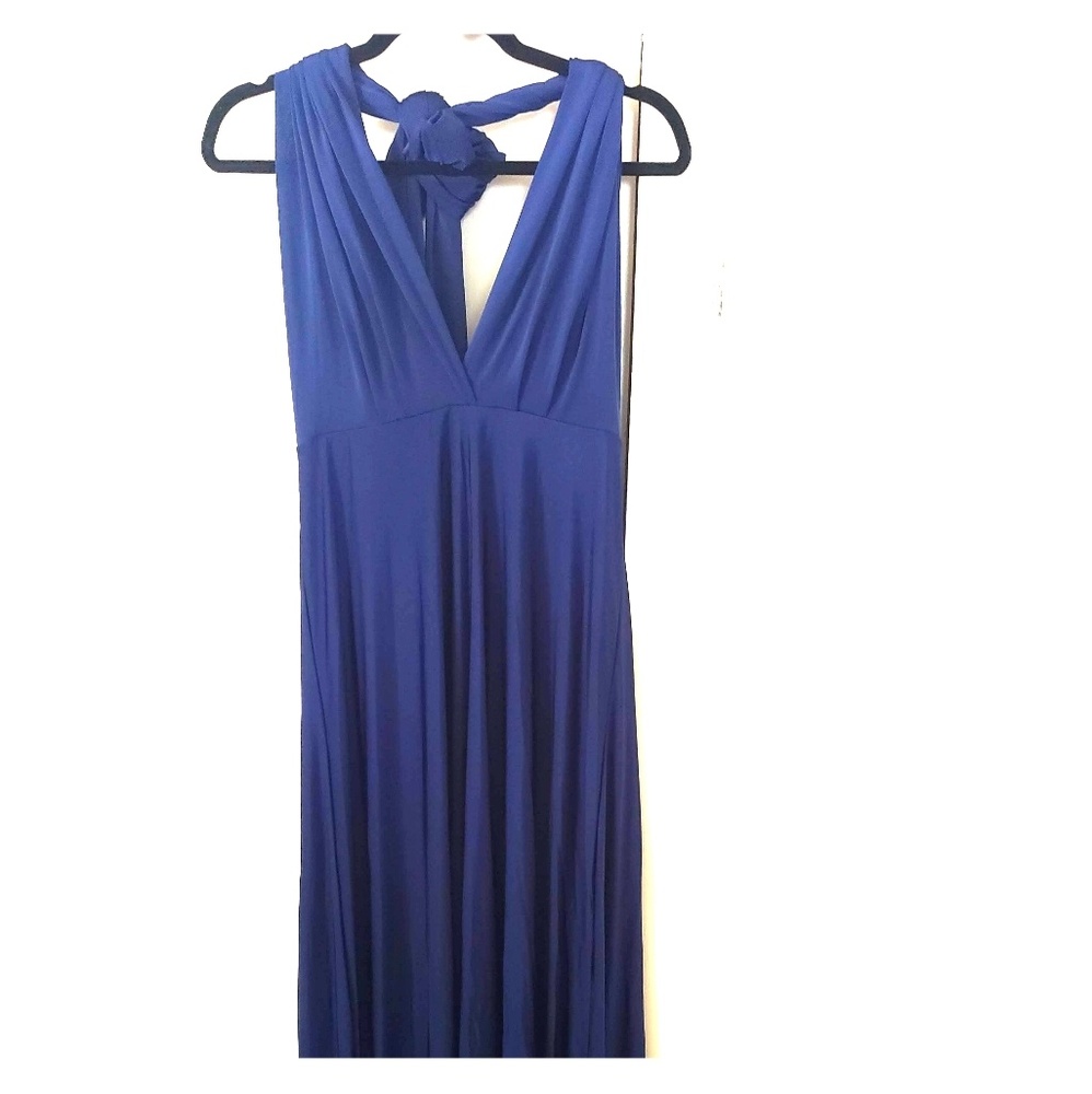Navy Blue Versatile Maxi Bridesmaid Dress